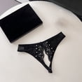 thumbnail image 4 of Underwear for women seamless panties – Solid color one-piece breathable thong underwear for women, soft and high stretch invisible panties with silk crotch, 4 of 4