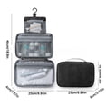 thumbnail image 3 of Folding Travel Toiletry Bag With Water-Resistant Fabric And Multiple Compartments For Organization, 3 of 8