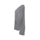 thumbnail image 4 of Qarigey Camisa de mujer con cuello en V Blusa suelta Manga larga Color sólido Top casual Prendas para la parte del cuerpo Gris M, 4 of 6