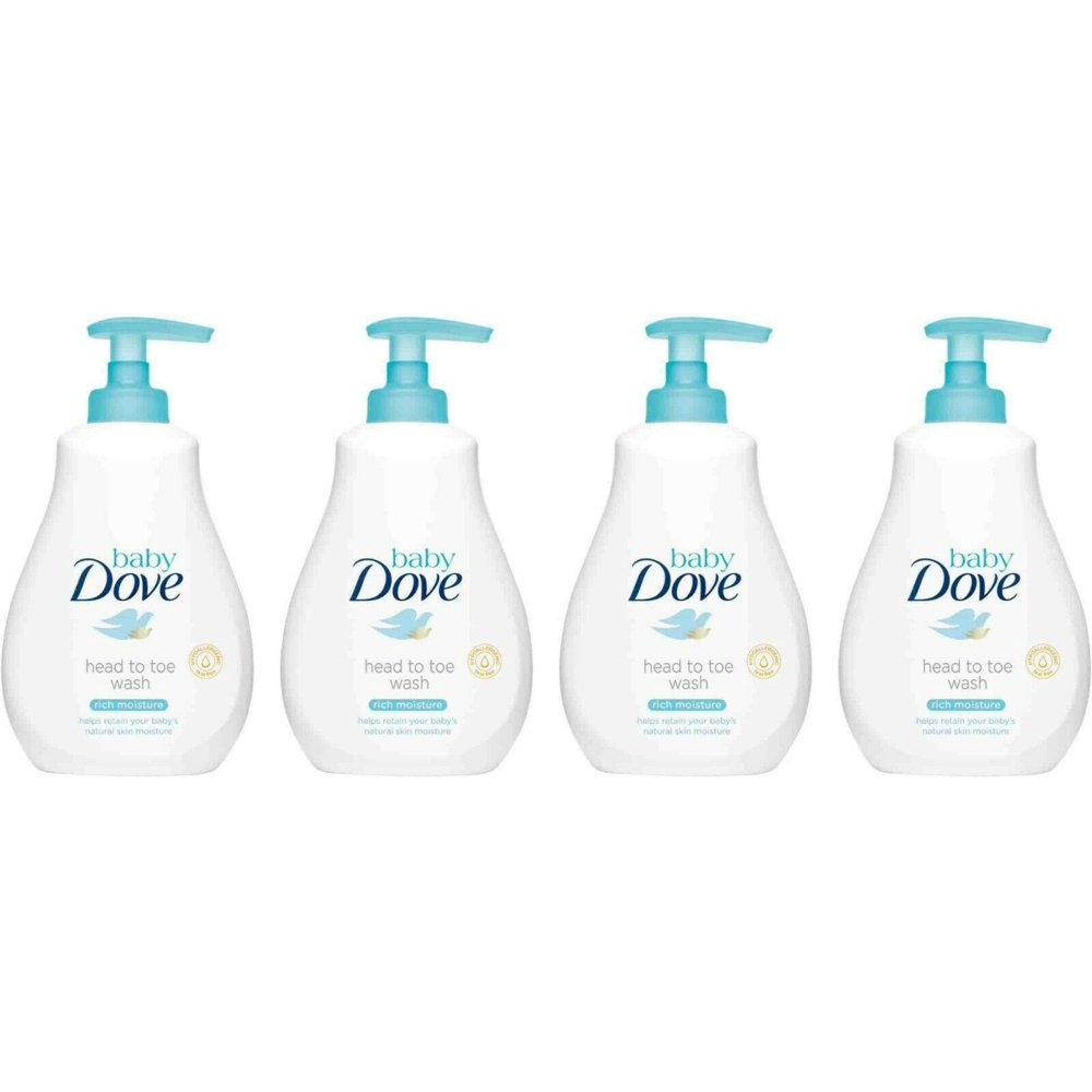 4 Pk Baby Dove Tip to Toe Baby Wash and Shampoo,Rich