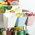 thumbnail image 2 of MesaSe [] Plastic Hanging Basket Kitchen Storage Basket Hanging Cup Holder Trolley Basket Storage Hanging Pencil Holder Storage Containers Hanging Buckets Hanging Bins Kitchen Waste Bins, 2 of 6