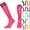 #01 Hot Pink, variant on Kids Soccer Socks, 1 Pairs Sports Girls Boys Knee High Tube Socks Toddler Stripes School Uniform Stockings,One Size,Hot Pink