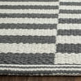 thumbnail image 4 of SAFAVIEH Montauk Raeyln Striped Cotton Area Rug, Ivory/Grey, 8' x 10', 4 of 5