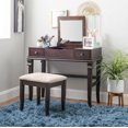 thumbnail image 2 of Linon 98373WAL-01-KD-U Vanity Set, 30" x 36" x 18", Walnut, 2 of 2