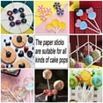 thumbnail image 7 of Oimcto Less than $5 100Pc Candy Sticks,100Pcs Lollipop Sticks Grade Heat Smooth Edge Wide Application Diy White Color Candy Paper Sticks Making for 10Cm, 7 of 7