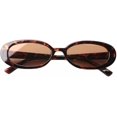 thumbnail image 4 of Mini Vinta Retro Narrow Oval Round Skinny Cat Eye Sun Glasses Clout Goggles, 4 of 5