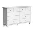 thumbnail image 4 of KULAGAGA White Dresser with 10 Drawers, Wood Storage Chest of Drawers for Bedroom Living Room Hallway, 4 of 8