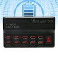 thumbnail image 3 of Fast Charging Dock Block, Usb Charging Station 12A 10 Ports Strong Compatibility  for Mobile Phones for Mp3 Mp4 Dv  Hands-Free US Plug,EU Plug,UK Plug, 3 of 7