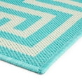 thumbnail image 5 of Larson Outdoor Area Rug, Teal, Ivory, 5 of 8