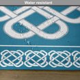 thumbnail image 6 of Ambesonne Irish Place Mats Set of 4, Celtic Love Knot, Standard Size, Dark Aqua White, 6 of 6