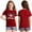 Red, variant on YOUYEDIAN Independence Day Girls T Shirts 4th Of July Patriotic Crewneck Tshirt Freedom Short Sleeve Tops (White, 13-14 Years)