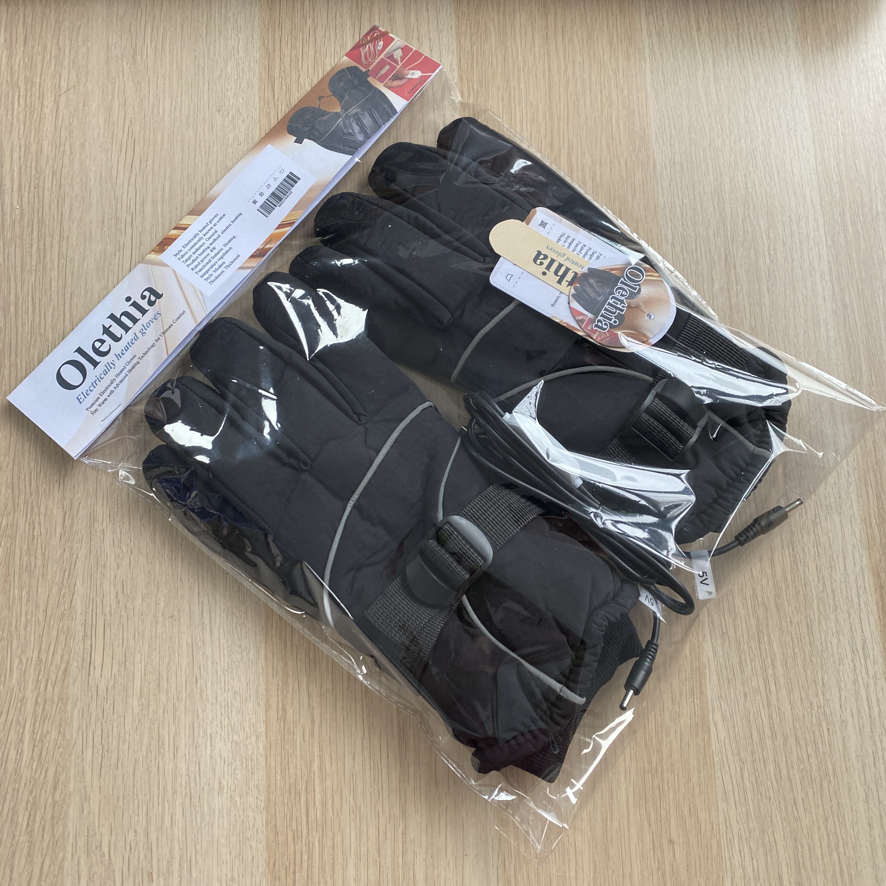 Olethia Electrically heated gloves  Autumn and winter heating gloves, outdoor skiing and cycling heating gloves