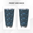 thumbnail image 3 of KLL Winter Blue Forest Deer Print 40oz Stainless Steel Insulated Car Cup with Spillproof Lid - Keep Your Drink Hot or Cold on the Go-Straw Three-piece Set, 3 of 8