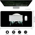 thumbnail image 2 of Desk Mat for Desktop,Extended Gaming Big Foot Forest Mouse Pad,Non-Slip Rubber Base Mousepad with Stitched Edges for Office Home Desk Decor,31.5X15.7 Inch, 2 of 6