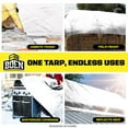 thumbnail image 6 of 30 ft. x 30 ft. Heavy-Duty Commercial White Tarp Cover 10 Mil Thick Weave Material, Waterproof, 6 of 6