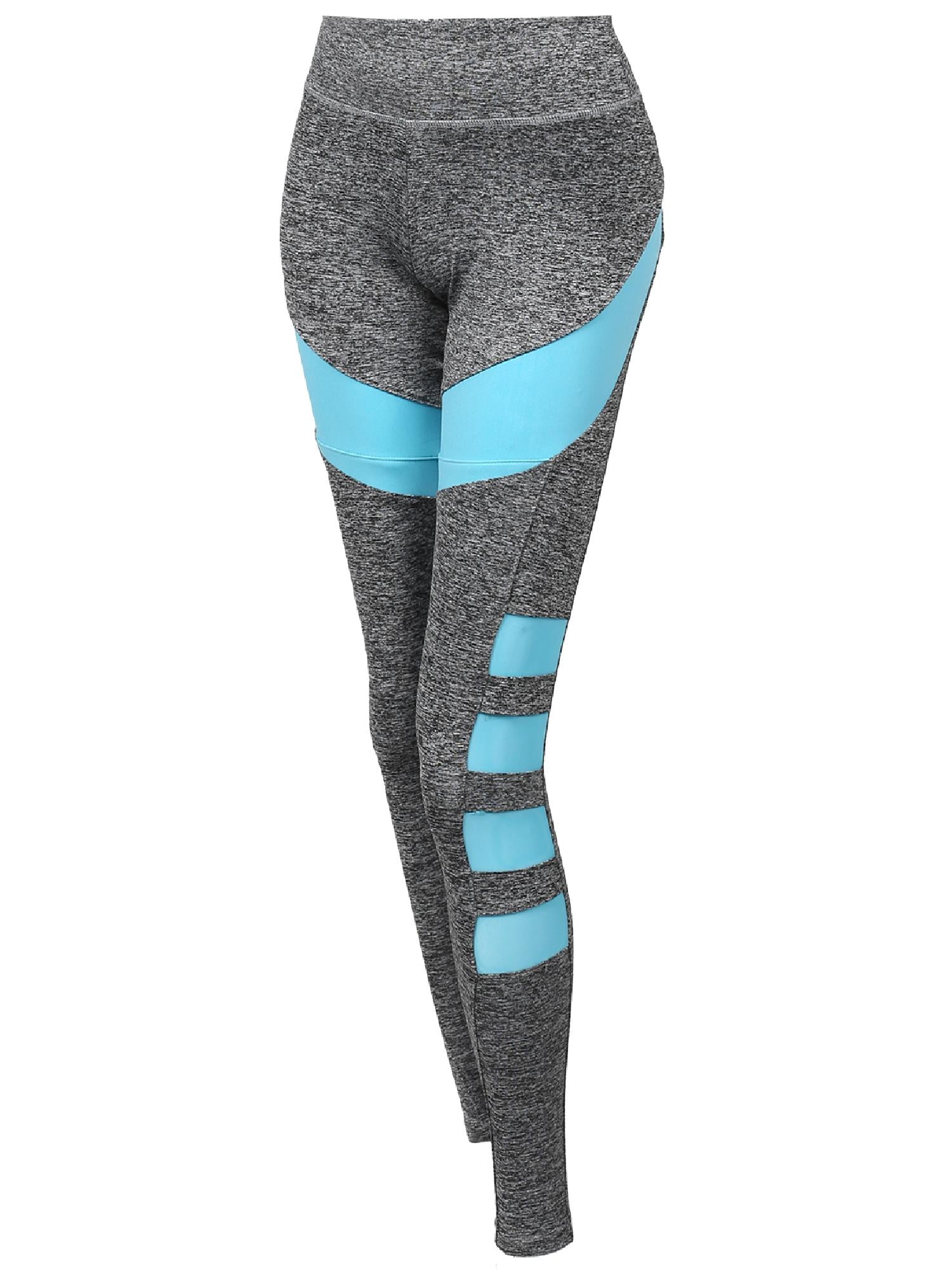 mesh insert workout leggings