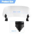thumbnail image 3 of 37cm Motorcycle Windshield Clear Lens Adjustable Clip Windshield Extension Universal Fit for Most Motorcycle Scooter, 3 of 6