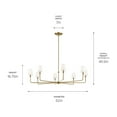 thumbnail image 2 of 52521BNB Kichler Lighting Pallas - 8 Light Chandelier-16.75 Inches Tall and 52 Inches Wide-Brushed Natural Brass Finish, 2 of 9