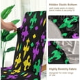 thumbnail image 4 of Fleur De Lis Flowers Dining Room Chair Covers Mardi Gras Chair Slipcovers Stretch Seat Protector Removable Chair Cover For Home Kitchen Restaurant Hotel 4pcs, 4 of 5