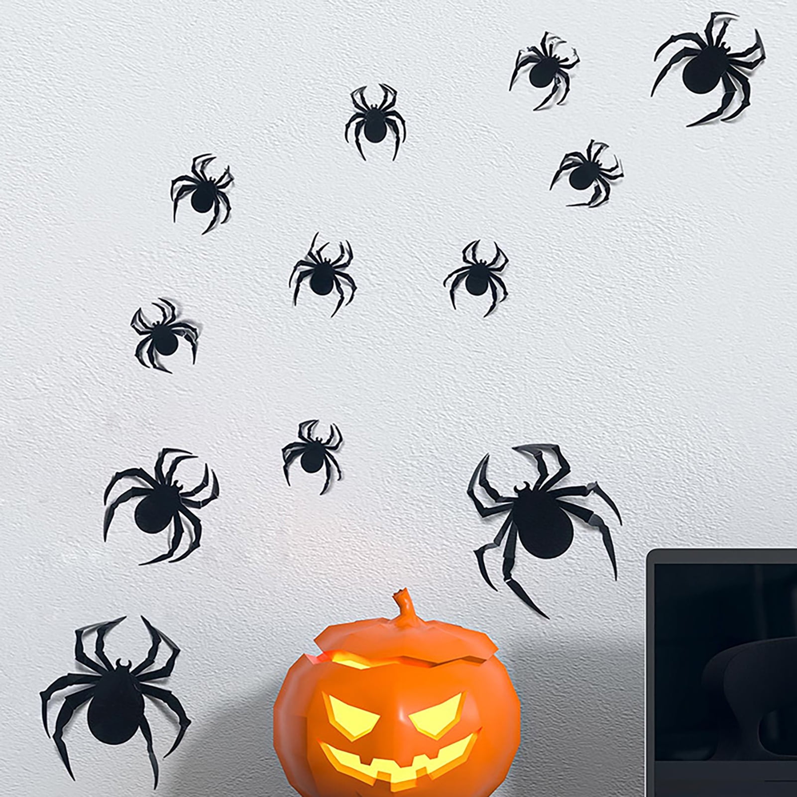 Spooky Spider Halloween Wall Sticker WS-51658 