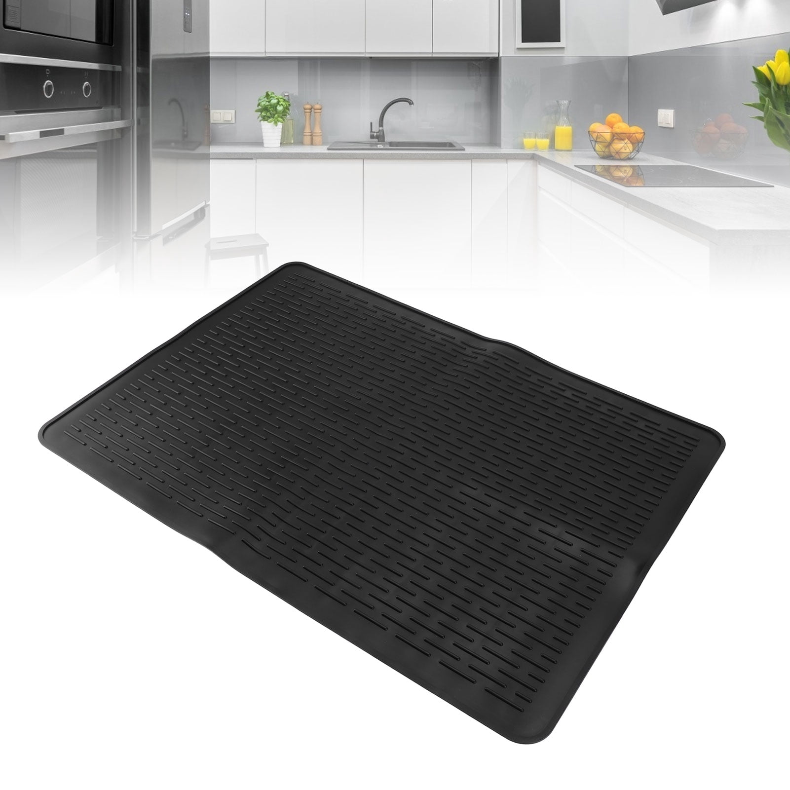 Riousery Silicone Stove Top Cover for Electric Stove Anti Slip Glass Cooktop Protector Dish Drying Mat Kitchen Accessories 28x20 inches / 71x50 cm