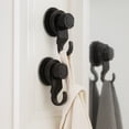 thumbnail image 5 of Evideco French Home Goods Bathroom Rust Resistant Towel Hooks Set, Black, 2 Count, 5 of 7