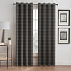 Emerson Stripe Grommet 108-Inch Window Curtain Panel in Haze