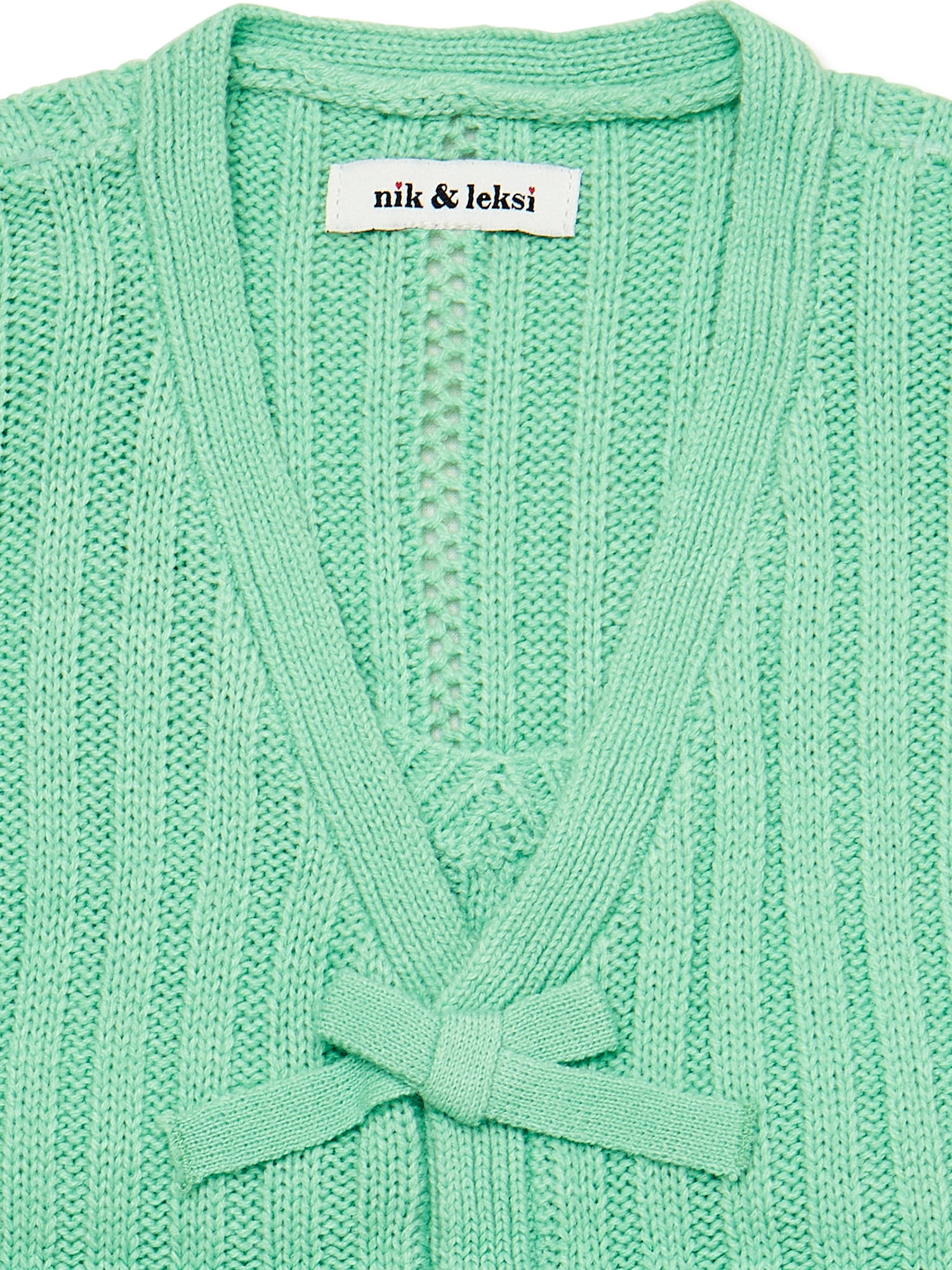 Nik and Leksi Girls Tank and Cardigan Sweater Set, 2-Piece, Sizes 4-16
