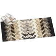 thumbnail image 2 of Vintage Boho Zigzag Weave Rectangle Area Rug 2x6ft,Living Room Rug Non-Slip Washable Circle Rugs Pad,Southwest Ethnic Geometric Art Soft Floor Carpet for Bedroom Dining Room, 2 of 9