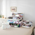 thumbnail image 4 of Erosebridal Cartoon Hummingbird Bedding Sets Queen Size, Flower Floral Patchwork Comforter Sets with Sheets, Lightweight 7pcs, 4 of 5