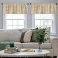 thumbnail image 4 of LALILO Kitchen Curtain Valance Fine Beach Sand Summer Sun Sand Rod Pocket Window Curtain 52"x 18" Set of 2, 4 of 5