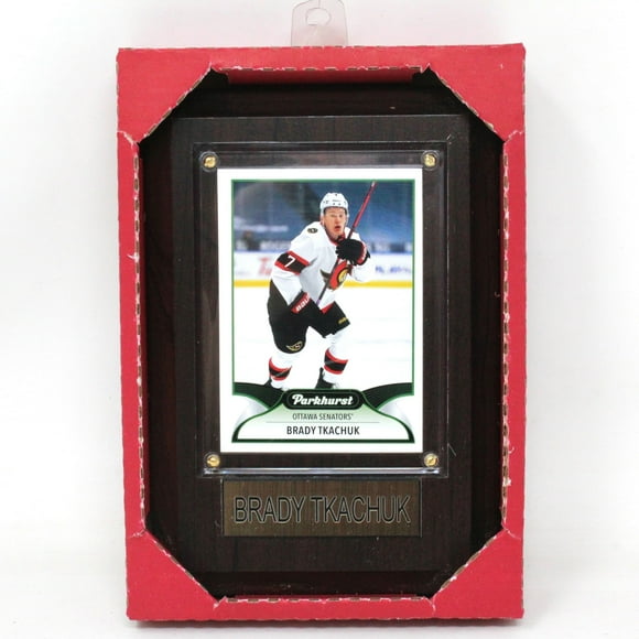 NHL PLAQUE WITH CARD 4X6 SENATORS BRADY TKACHUK