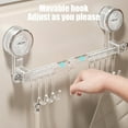 thumbnail image 4 of RKSTN Establish Contact with Suction Cup Hooks Load Bearing Towel Rack Shelf Bathroom Suction Cups Hole Less Multi Purpose Hooks Towel Clothes Accessories, 4 of 5
