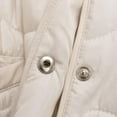 thumbnail image 6 of Itsame Puffer Jackets Womens Winter Coats Lightweight Solid Color Cotton for Women Quilted Jacket White Size L, 6 of 8