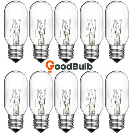 

Goodbulb Microwave Light Bulb Replacementof WB36x10003 for Most GE and Whirlpool Oven 40W 130V E17 Intermediate Base Type - 10 Pack