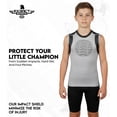 thumbnail image 4 of Exxact Sports Youth Baseball Chest Protector, Sternum Chest Guard, Baseball Chest Protector Youth Softball Chest Protector Girls Youth (Gray, YXL), 4 of 6