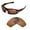 Brown - Polarized, variant on Walleva Purple Polarized Replacement Lenses For Oakley Monster Pup Sunglasses