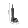 thumbnail image 2 of 101 Building Model Landmark Metal Sculpture for Desktop Decoration, 2 of 4