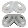 thumbnail image 2 of TRQ Front & Rear Disc Brake Coated Rotor Kit of 4 Fits Select GM SUV Pickup Truck, 2 of 7