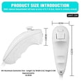thumbnail image 3 of 4 Pack Wii Nunchuck Controller,FYBTO Nunchuk Controllers Replacement Remote Joystick Gamepad Controller Compatible with Wii Wii U Console(White), 3 of 6