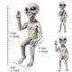 thumbnail image 2 of Alien Statuegarden Alien Figurineresin Art Garden Ornament Sculpturesset Of 2 Resin Alien Statues Garden Decoration - Outdoor, Yard, Garden., 2 of 5