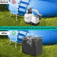 thumbnail image 4 of LYY-Sand Filter Cover, Pool Filter Sand Cylinder Cover, Sand Filter Pump Cover, 33x24x33.8in Anti UV Above Ground Pool Pump Cover, 420d Oxford Cloth Fabric Pool Filter Cover&&, 4 of 7