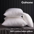 thumbnail image 2 of Personalice la funda de almohada cuadrada de algodón con núcleo de almohada para sofá, cojín generoso rectangular de 45, 50, 55, 60, 65 y 70 cm, núcleo de punto de cruz, 2 of 5