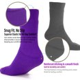 thumbnail image 3 of Arctic Snug Men and Women Thermal Winter Fleeced Lined Heat Socks (Maroon/ DPurple, 9-11, 2 Pack), 3 of 5