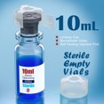 thumbnail image 3 of Sterile glass vials with locking cap and 20 mm Self Healing Injection Port,Buckle Borosilicate Glass vials  sterilized package,Clear 10ml 10pcs, 3 of 4