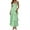 Green, variant on Spaghetti Strap Womens Floral Print Maxi Dresses Casual Sleeveless Ruffle Flowy Tiered Dress