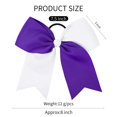 thumbnail image 2 of 12PCS 8" Two Toned Large Cheer Hair Bows Ponytail Holder Handmade, 2 of 5