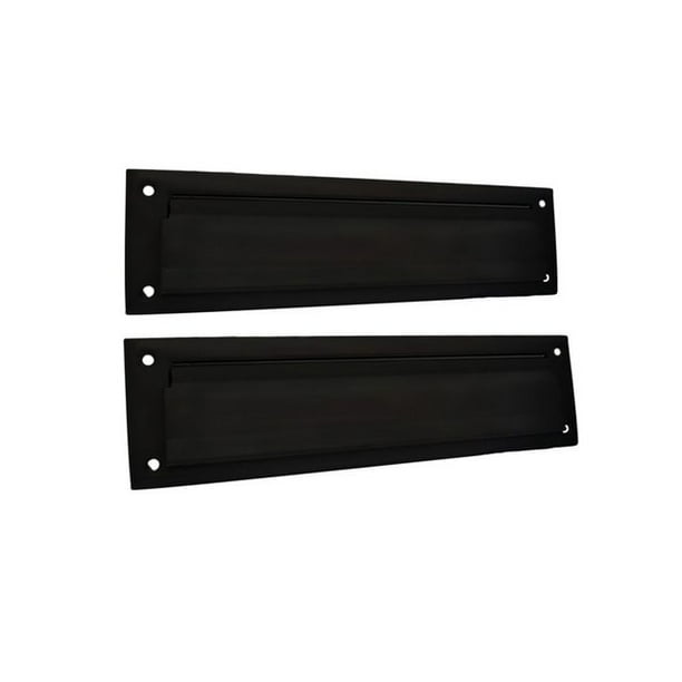 QCAA Solid Brass Mail Slot, with Solid Brass Interior Back Plate, 13" x