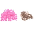 thumbnail image 1 of 100 piezas 14x18mm triángulo de seguridad Zulema DIY rosa Rosado Nariz del triángulo de la muñeca, 1 of 8