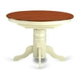 thumbnail image 4 of East West Furniture  7 Piece Modern Table Set- an Oval Wooden Table and 6 Kitchen Dining Chairs, Buttermilk & Cherry, 4 of 5